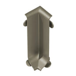 Detailaufnahme einer titan eloxierten Innenecke Sockelleiste Aluminium mit matter Optik #A0002066
#A0002071
#A0002076
