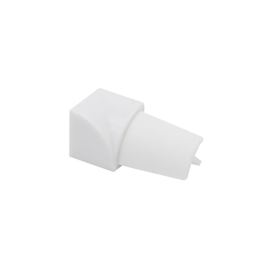 Angle intérieur blanc arrondi Profilé quart de cercle en PVC avec broche de fixation