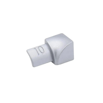 Pièces d'angles intérieurs pour profilé quart de rond alu argent