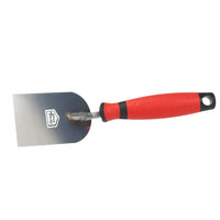 Narrow plaster spatula with red plastic handle #A0003022