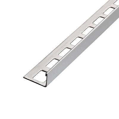 Stainless steel straight edge tile trim