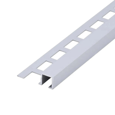 Profilé pour carrelage carré alu argent
