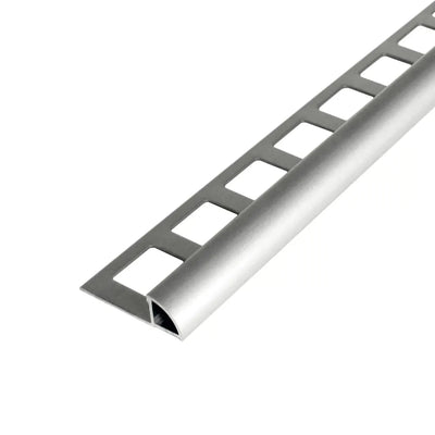Listwa aluminiowa do płytek srebrna półokrągła