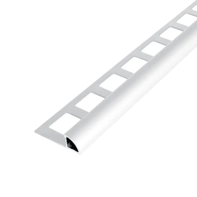 Listwa aluminiowa do płytek biała półokrągła