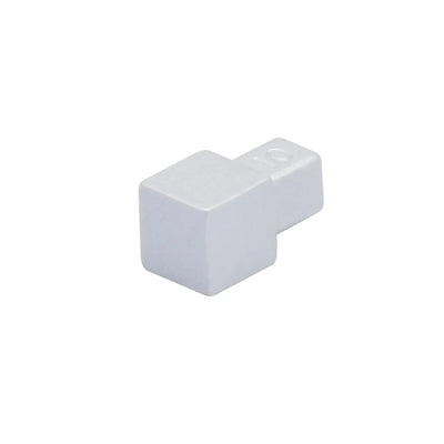 Corners for aluminium square edge tile trim silver – View 2