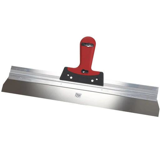 Breite Flächenspachtel mit schwarz/rotem Griff
