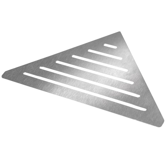 Detailbild TI-SHELF dreieckige Edelstahlablage mit Line-Muster #A0004344