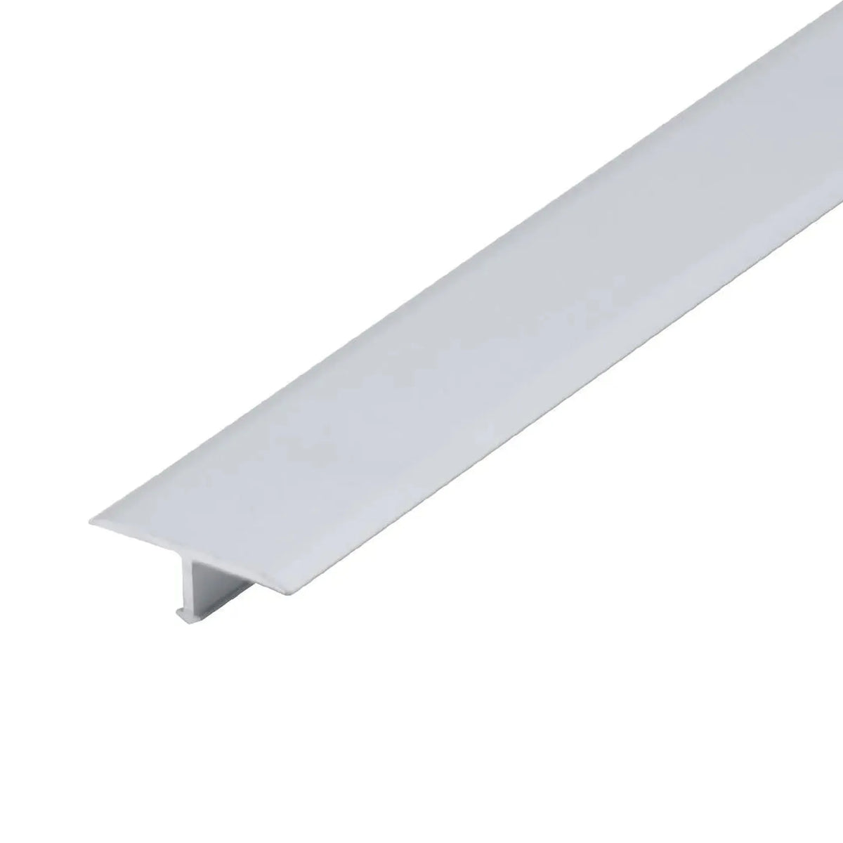 Profilé de transition large en forme de T en aluminium anodisé argent #A0001627