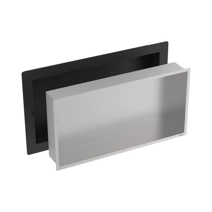 Wandnische aus Edelstahl gebürstet 600x300 mm mit befliesbarem Rahmen
#A0005361
