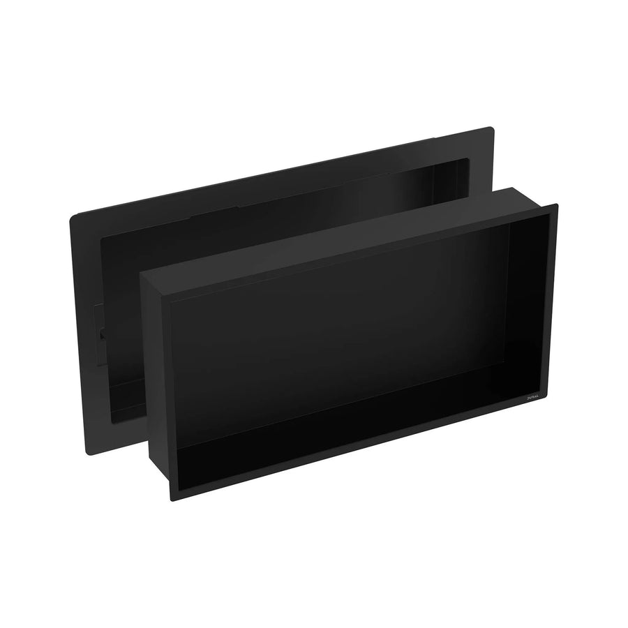 Wandnische aus Edelstahl schwarz matt 600x300 mm mit befliesbarem Rahmen
#A0005362
